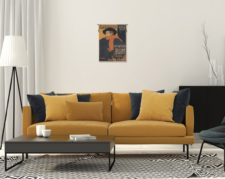 Artistide Bruant Lautrec  European Tapestry