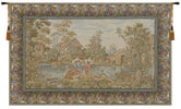 Washing Day at the Mill Horizontal  Italian Tapestry Wall Hanging