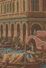 Shore on the Large Canal Italian Tapestry Wall Hanging