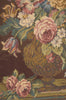 Vase with Flowers Brown Italian Tapestry Wall Hanging