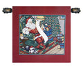 Santa on a Chair Italian Tapestry Wall Hanging
