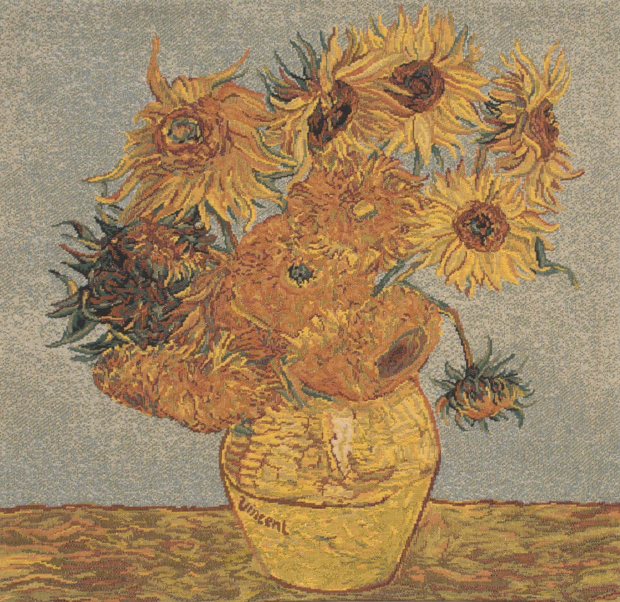 Van Gogh's Sunflower III European Cushion Cover