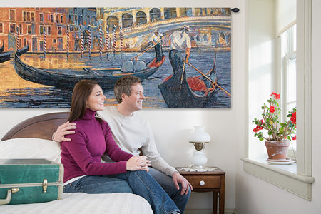 Gondola Ride II Fine Art Tapestry