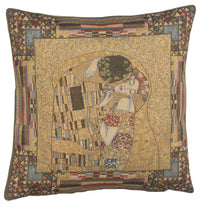 The Kiss I European Cushion Cover by Gustav Klimt