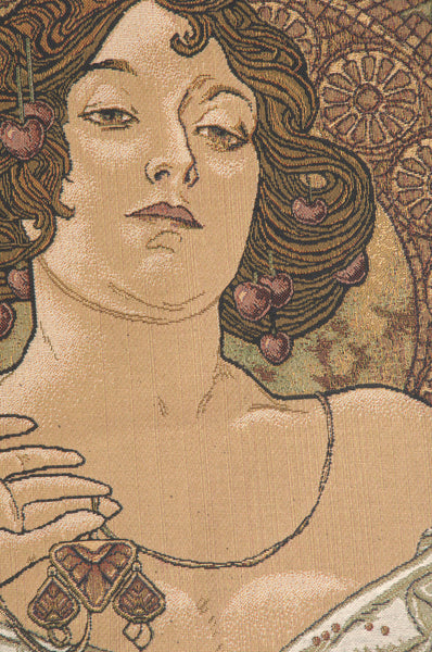 Mucha Rubis European Tapestry