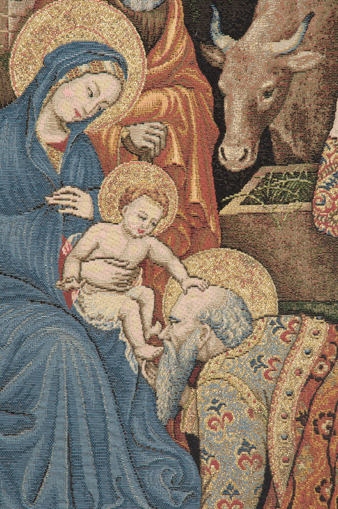 Adoration Palla Strozzi Italian Tapestry Wall Hanging