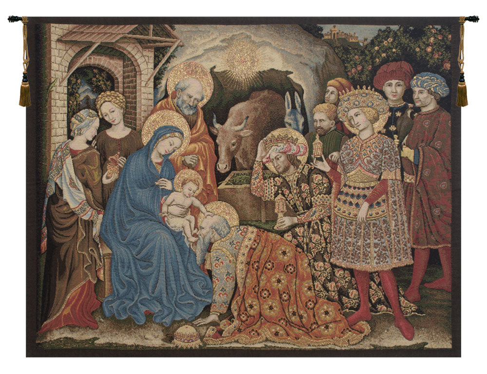 Adoration Palla Strozzi Italian Tapestry Wall Hanging