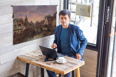 The Mill Pond Fine Art Tapestry