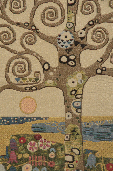 Tree of Life by Klimt I Italian Tapestry Wall Hanging