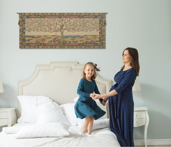 Tree of Life by Klimt I Italian Tapestry Wall Hanging