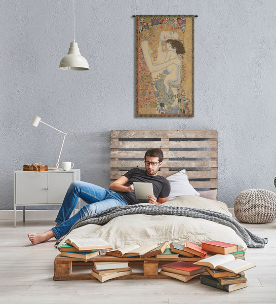 Ages of Women by Klimt Italian Tapestry Wall Hanging