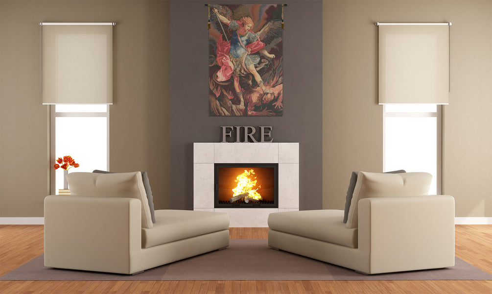 St. Michele Arcangelo Italian Tapestry Wall Hanging