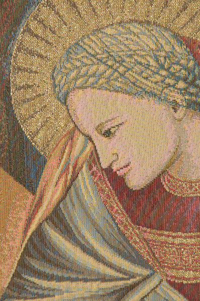 Nativity Giotto Left Panel Italian Tapestry Wall Hanging