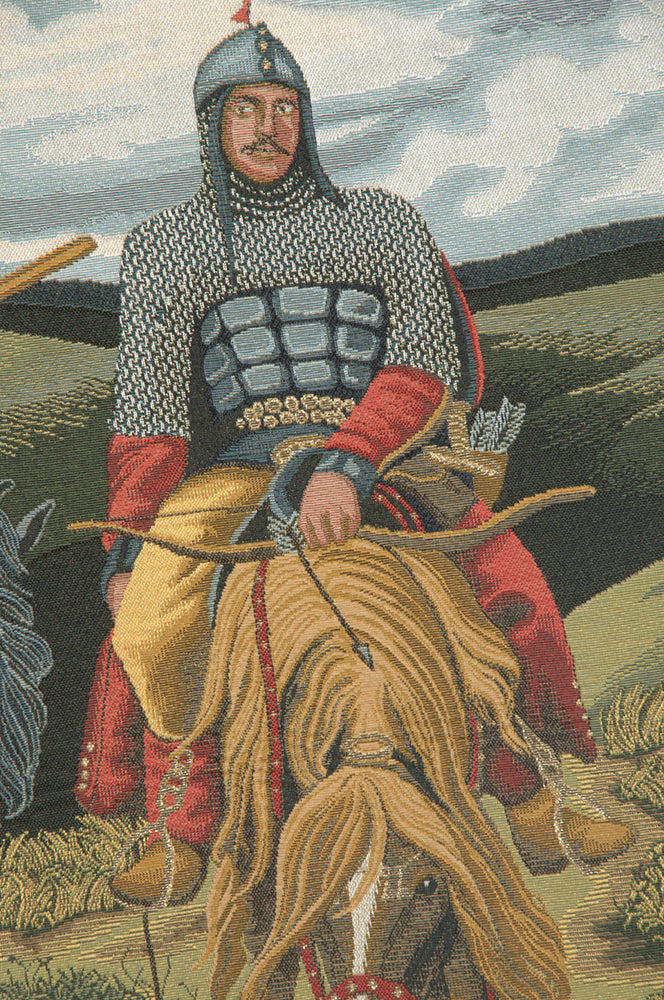 Knights the Bogatyrs Italian Tapestry Wall Hanging