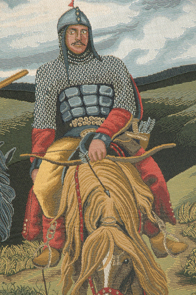 Knights the Bogatyrs Italian Tapestry Wall Hanging