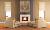 Holy Trinity Icon Italian Tapestry Wall Hanging