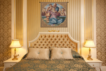 The Holy Family Italian Tapestry Wall Hanging