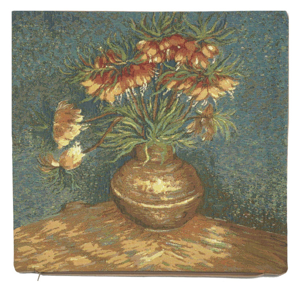 Lilies by Van Gogh French Tapestry Cushion