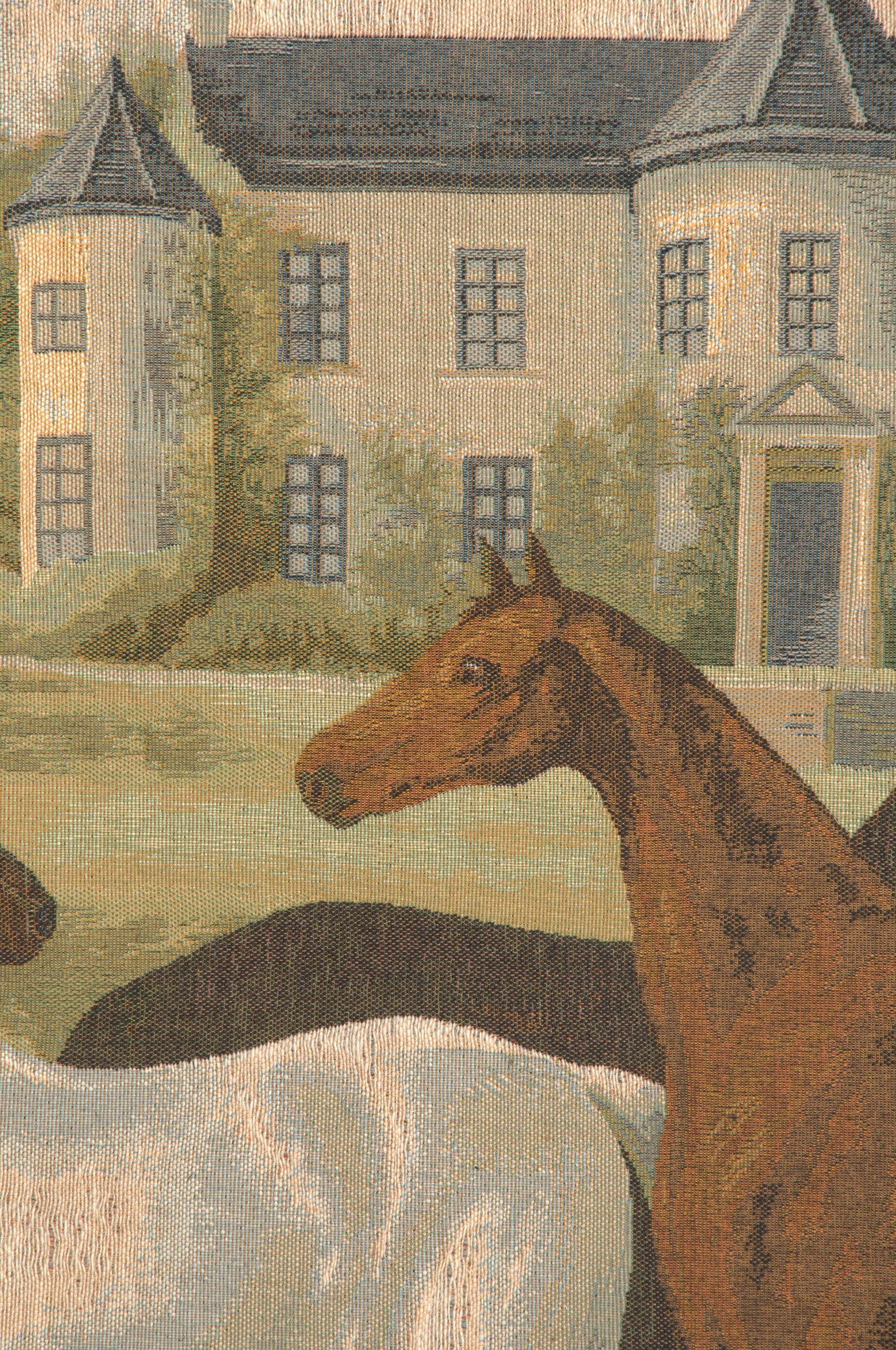Five English Horses French Tapestry