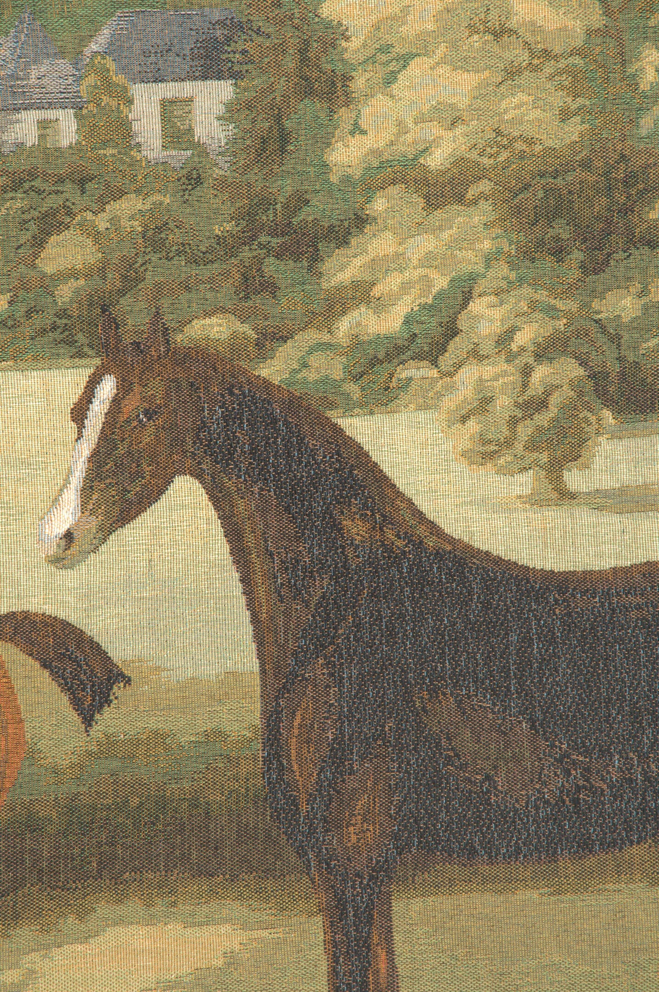 Five English Horses French Tapestry