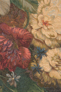 Flowers Centered French Tapestry Table Runner