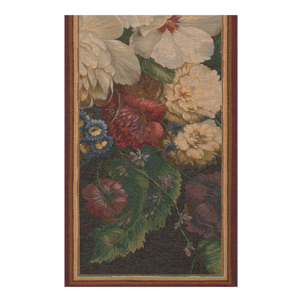 Flowers Centered French Tapestry Table Runner