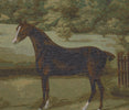 Black Horse French Tapestry Cushion