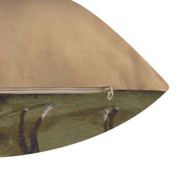 Black Horse French Tapestry Cushion