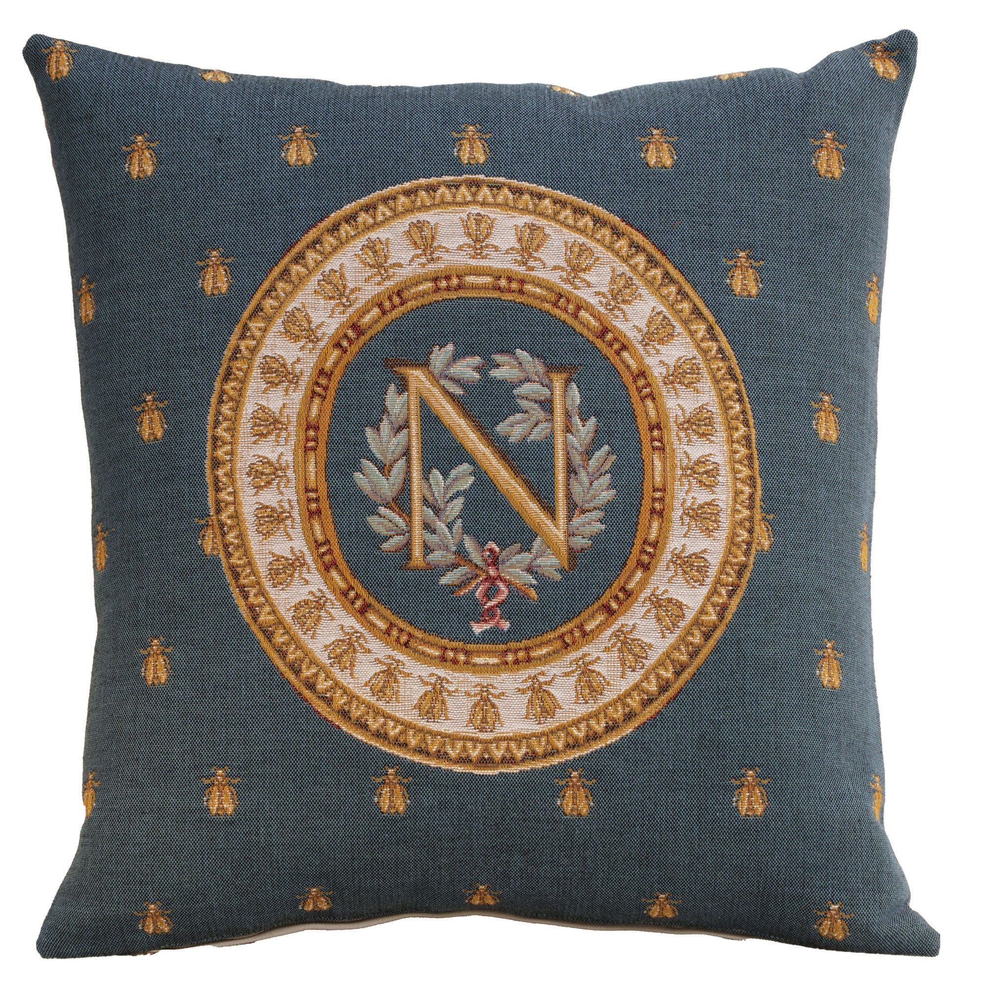 Blue Napoleon French Tapestry Cushion
