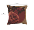 Red Peonies French Tapestry Cushion