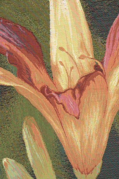 Fleur Orange Fond French Tapestry Cushion