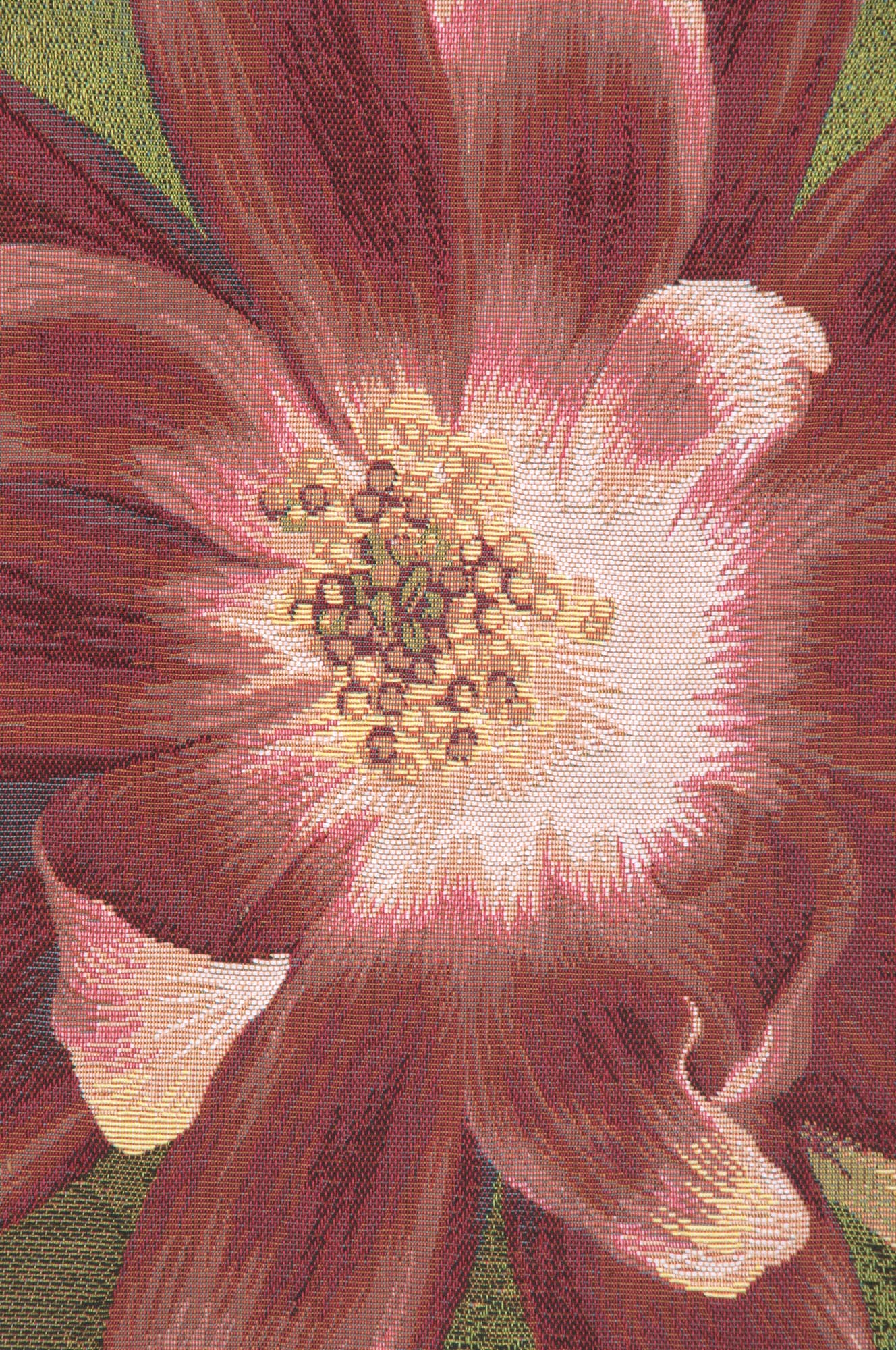 Red Star Flower French Tapestry Cushion