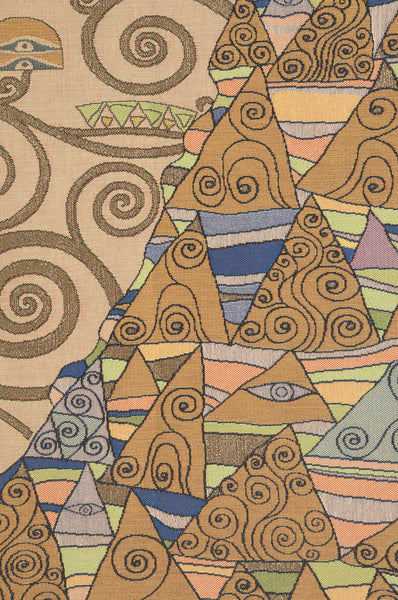 L'Attente Klimt a Droite Clair French Tapestry
