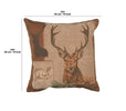 Deer Doe and Stag French Tapestry Cushion