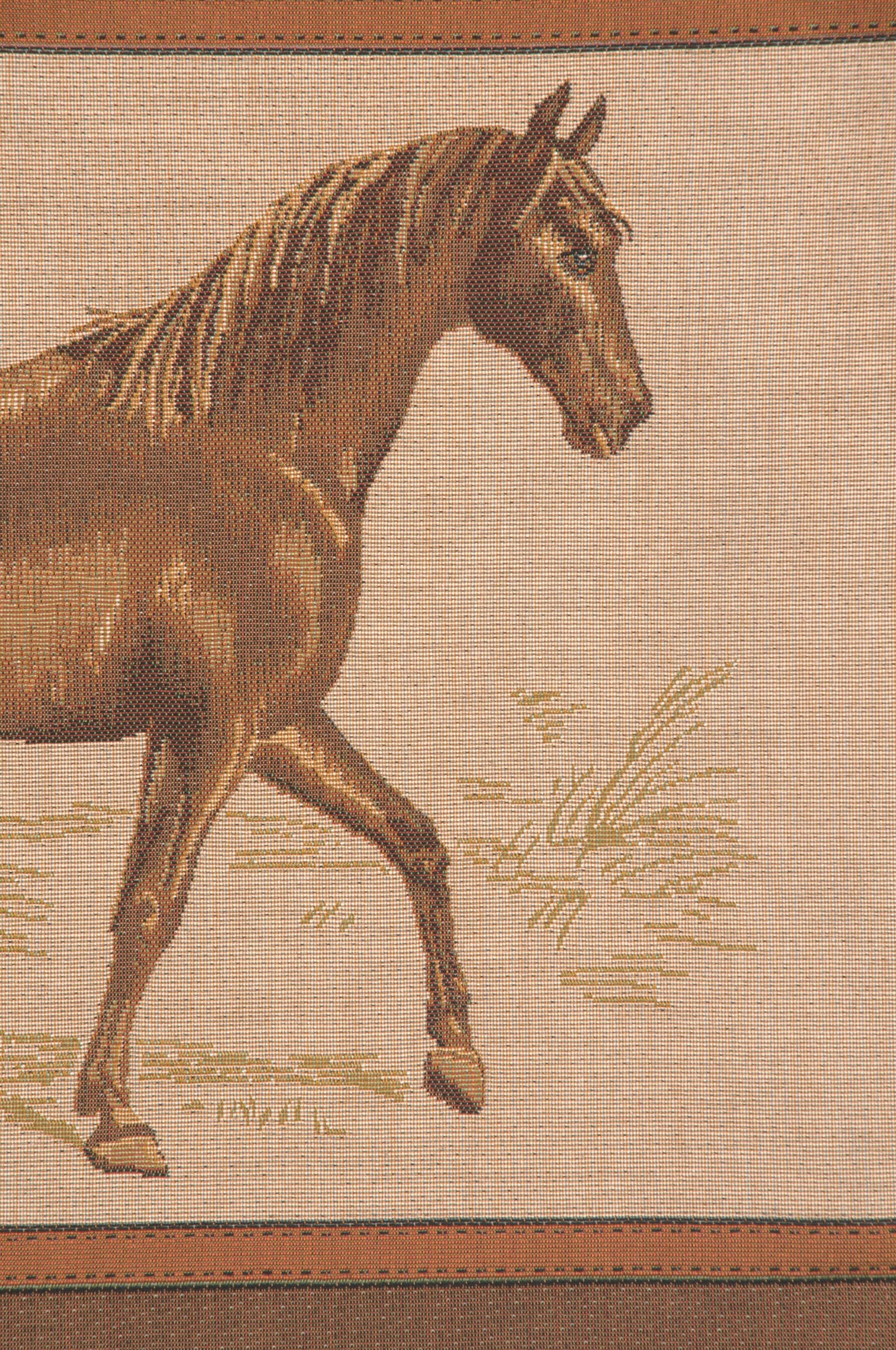 Horse Belt French Tapestry Cushion