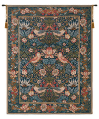 Birds Face to Face I French Tapestry by William Morris