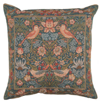 Birds Face to Face II French Tapestry Cushion by William Morris