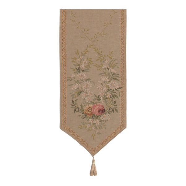 Aubusson Light I Large French Tapestry Table Runner