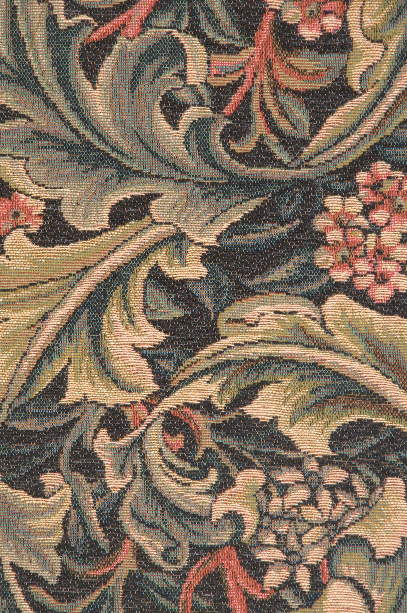 William Morris Green French Tapestry Table Runner
