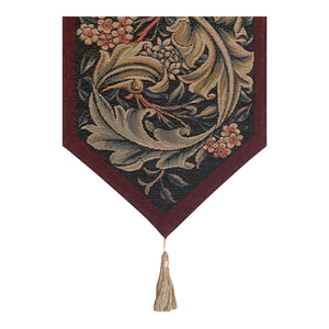 William Morris Red Large French Tapestry Table Runner