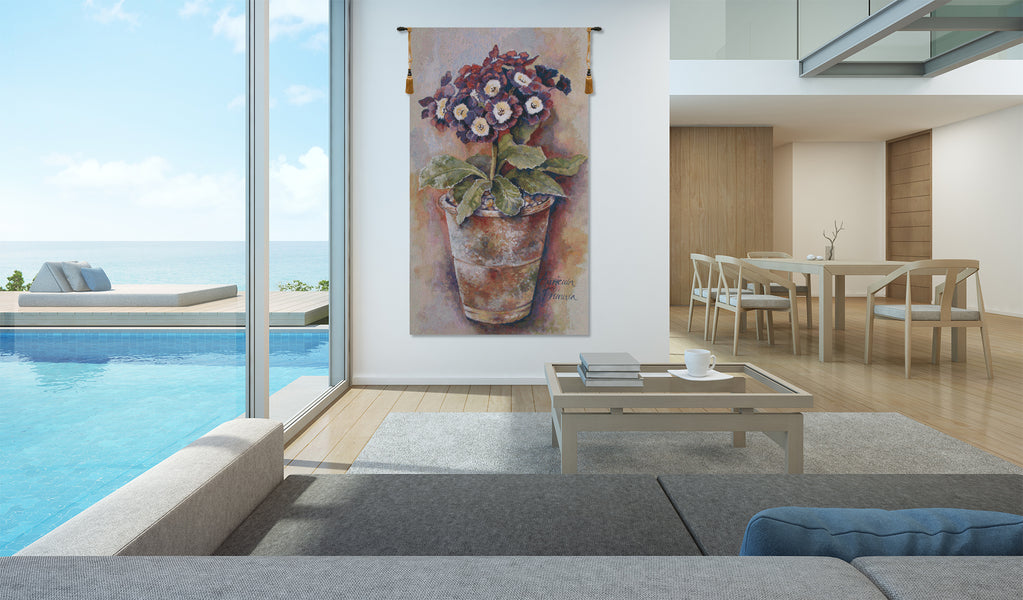 Primula Belgian Tapestry Wall Hanging