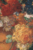 Terracotta Floral Bouquet Bright Belgian Tapestry Wall Hanging