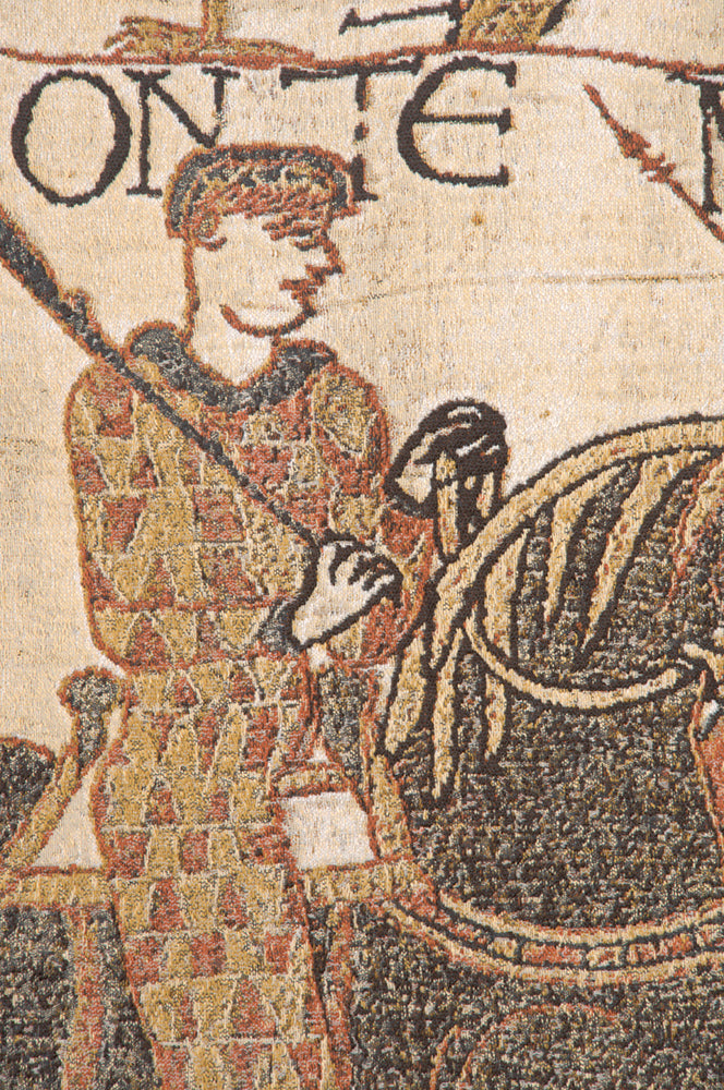 Bayeux Mont St Michael Belgian Tapestry Wall Hanging