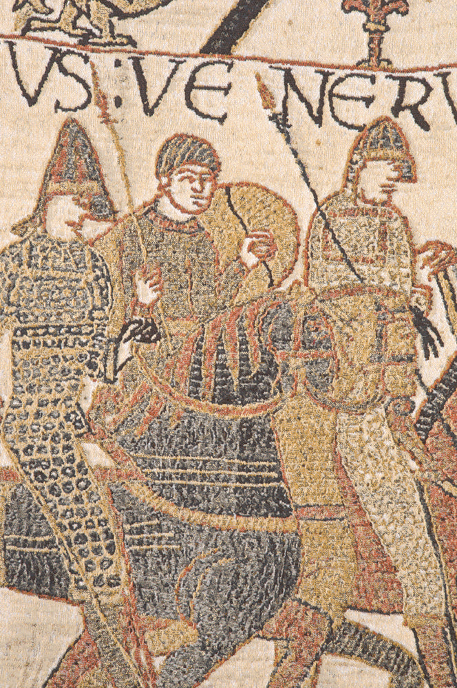 Bayeux Mont St Michael Belgian Tapestry Wall Hanging