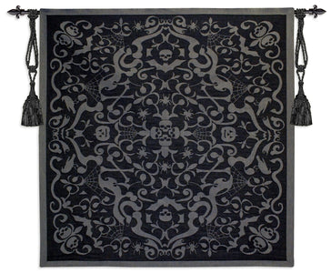 Halloween Scroll Black Holiday Tapestry Wall Hanging