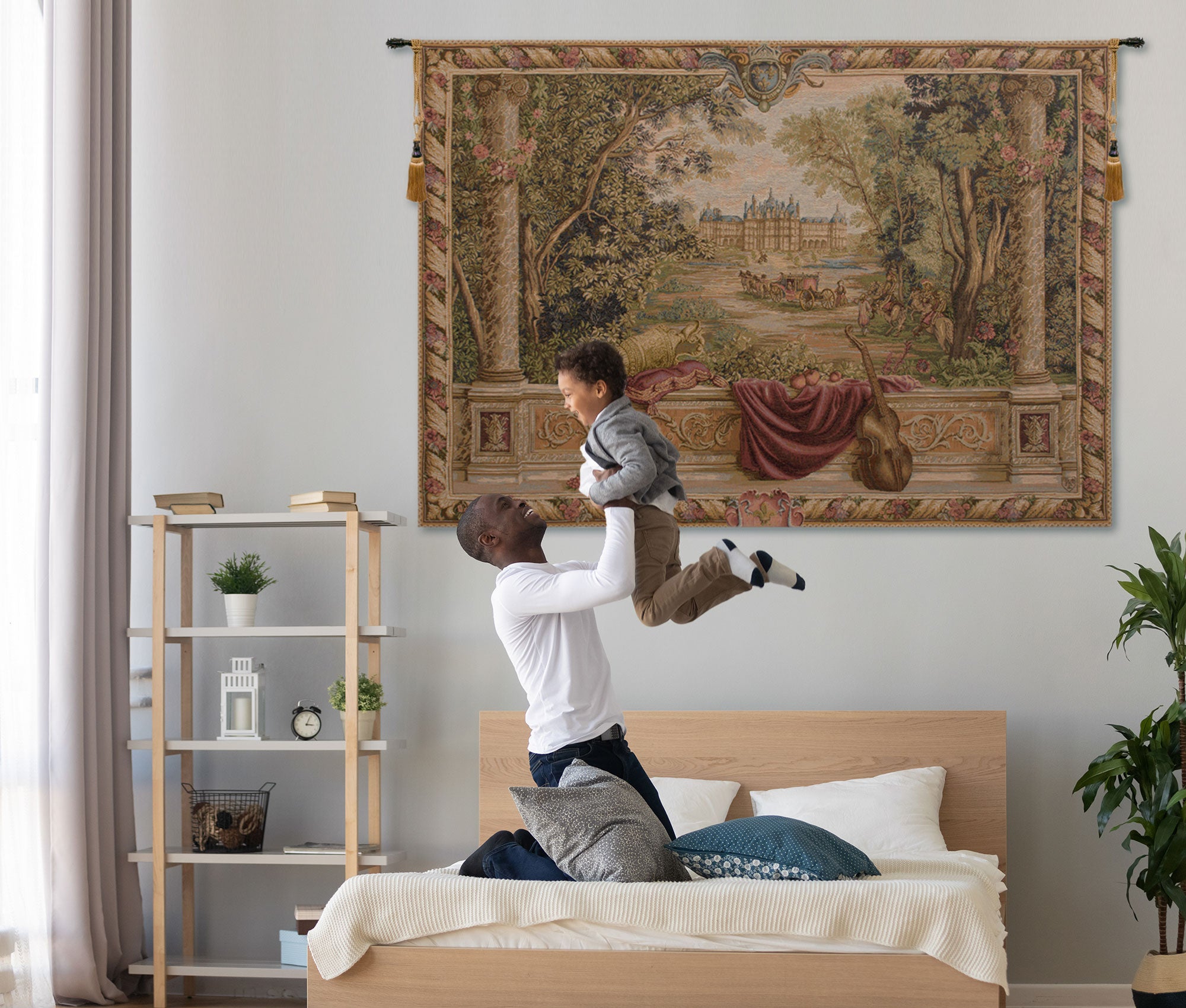 Verdure Au Chateau II French Tapestry