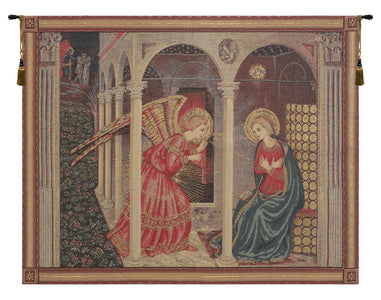Annunciation with gold lurex European Tapestries