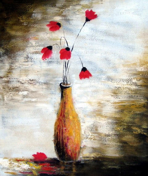 Fallen Petals Canvas Oil Painting