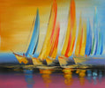Sailboat Reflections Canvas Oil Painting