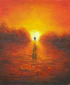 Evening Glow Canvas Wall Art